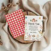 Carte de remerciement pour anniversaire avec des a