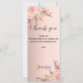 Carte de remerciement pour anniversaire avec herbe (Devant)