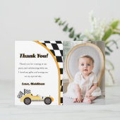 Carte de remerciement pour anniversaire de voiture (Debout devant)