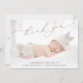 Carte de remerciement pour annonce de naissance av (Devant)