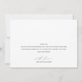 Carte de remerciement pour annonce de naissance av (Dos)