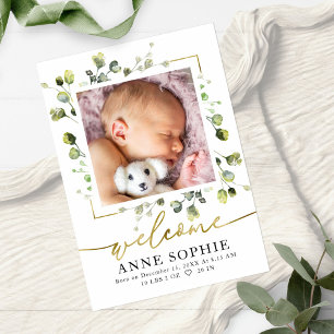 Carte de Remerciement pour Annonce de Naissance Bu