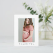 Carte de remerciement pour Baby Shower (Debout devant)