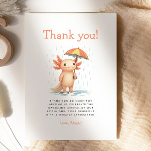 Carte de remerciement pour Baby Shower avec un Axo