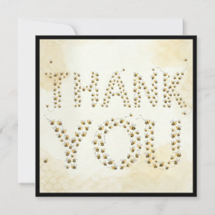 Carte de remerciement pour Baby Shower Bee Bug Boy