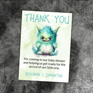 Carte de remerciement pour Baby Shower de garçon m