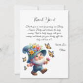 Carte de remerciement pour Baby Shower de Gnome &  (Devant)