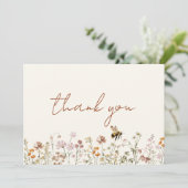 Carte de remerciement pour Baby Shower de mariage  (Debout devant)