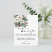 Carte de remerciement pour Baby Shower de mariage  (Debout devant)