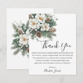 Carte de remerciement pour Baby Shower de mariage  (Devant / Derrière)