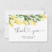 Carte de remerciement pour Baby Shower de mariage (Devant)