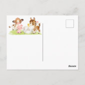 Carte de remerciement pour Baby Shower Ferme Anima (Dos)