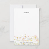 Carte de remerciement pour Baby Shower Honey Bee (Devant)