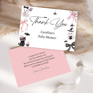 Carte de remerciement pour Baby Shower Little Boo