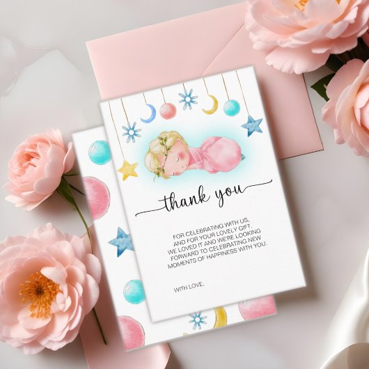 Carte de remerciement pour Baby Shower pour une Do