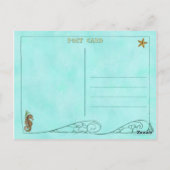 Carte de remerciement pour Baby Shower Sous l'Océa (Dos)