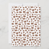 Carte de remerciement pour Baby Shower sur le thèm (Dos)