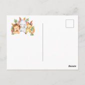 Carte de remerciement pour Baby Shower sur le thèm (Dos)