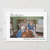 Carte de remerciement pour bébé (Devant)