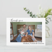 Carte de remerciement pour bébé (Debout devant)