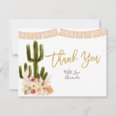 Carte de remerciement pour couple Boho Fiesta Taco (Devant)