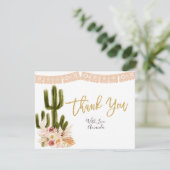 Carte de remerciement pour couple Boho Fiesta Taco (Debout devant)