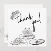 Carte de remerciement pour couples Princesse + La  (Devant / Derrière)