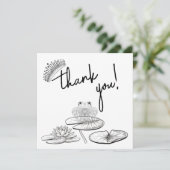 Carte de remerciement pour couples Princesse + La  (Debout devant)