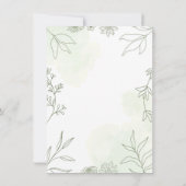 Carte de remerciement pour demoiselle d'honneur de (Dos)