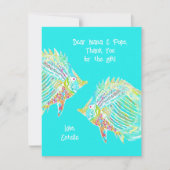 Carte de remerciement pour enfants Fun Fish Tropic (Devant)