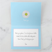 Carte de remerciement pour enseignant de la graine (Intérieur)