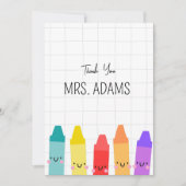 Carte de remerciement pour enseignant et jardin d' (Devant)