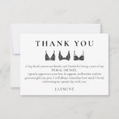 Carte de remerciement pour enterrement de vie de j (Devant)