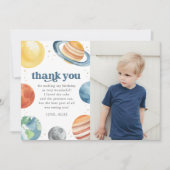 Carte de remerciement pour fête d'anniversaire dan (Devant)