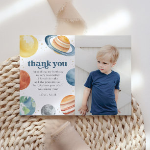Carte de remerciement pour fête d'anniversaire dan