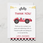 Carte de remerciement pour fête d'anniversaire de  (Devant)