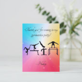 Carte de remerciement pour fête d'anniversaire de (Debout devant)