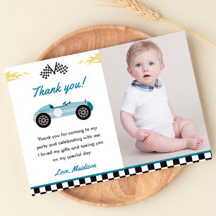 Carte de remerciement pour fête d'anniversaire de