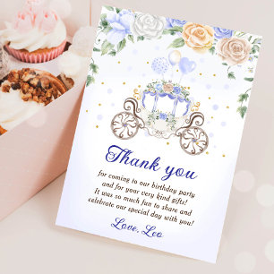 Carte de remerciement pour fête d'anniversaire de