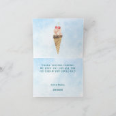 Carte de remerciement pour fête d'anniversaire d'H (Intérieur)