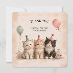 Carte de remerciement pour fête d'anniversaire que
