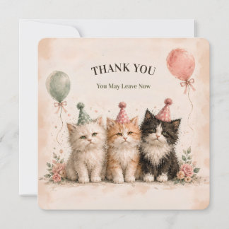 Carte de remerciement pour fête d'anniversaire que