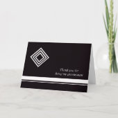 Carte de remerciement pour garçons d'honneur -- No (Devant)