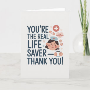 Carte de remerciement pour infirmière