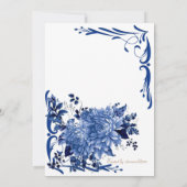 Carte de remerciement pour invitation de mariage (Dos)