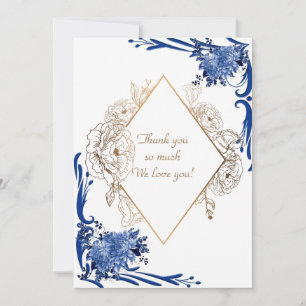 Carte de remerciement pour invitation de mariage