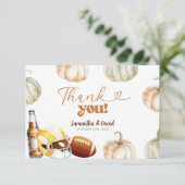 Carte de remerciement pour la douche de couple de  (Debout devant)