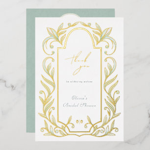 Carte de remerciement pour la douche de mariée aux