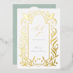 Carte de remerciement pour la douche de mariée aux
