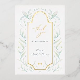Carte de remerciement pour la douche de mariée Feu